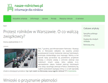 Tablet Screenshot of nasze-rolnictwo.pl